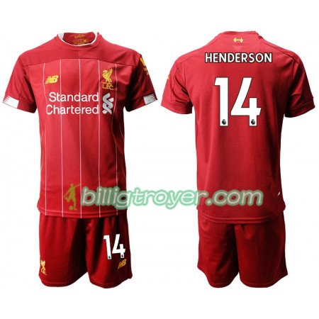 Billige Fotballdrakter Liverpool HENDERSON 14 Barn Hjemmedraktsett 2019/20 Kortermet